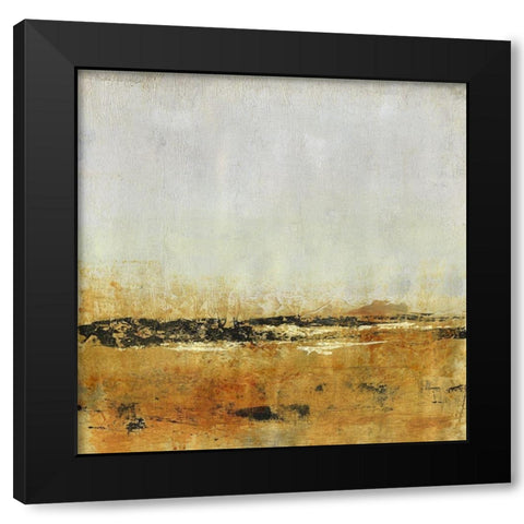 Gold Horizon II Black Modern Wood Framed Art Print with Double Matting by OToole, Tim