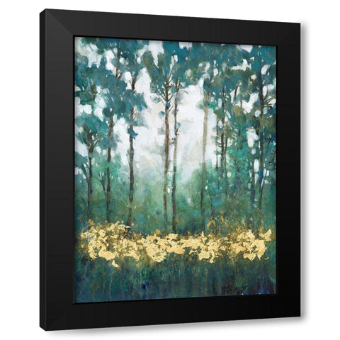 Glow in the Forest I Black Modern Wood Framed Art Print with Double Matting by OToole, Tim