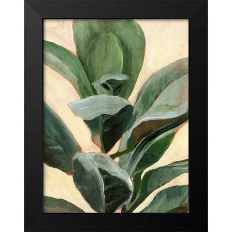 Custom Plant Study II Black Modern Wood Framed Art Print by Warren, Annie