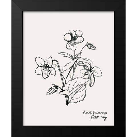 Annual Flowers II Black Modern Wood Framed Art Print by Popp, Grace