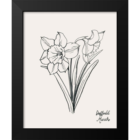 Annual Flowers III Black Modern Wood Framed Art Print by Popp, Grace