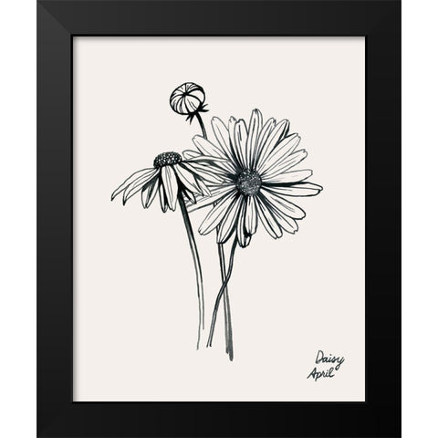 Annual Flowers IV Black Modern Wood Framed Art Print by Popp, Grace