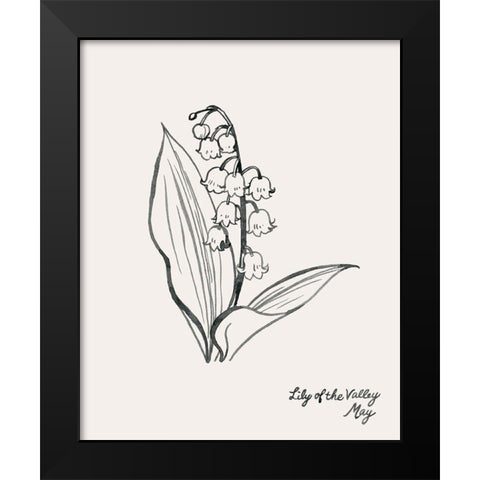 Annual Flowers V Black Modern Wood Framed Art Print by Popp, Grace