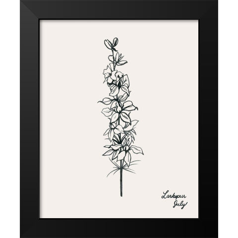 Annual Flowers VII Black Modern Wood Framed Art Print by Popp, Grace