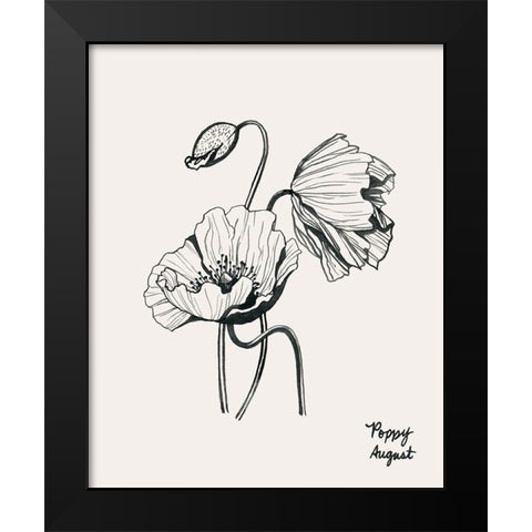 Annual Flowers VIII Black Modern Wood Framed Art Print by Popp, Grace