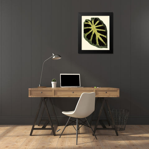 Grandiose Leaves III Black Modern Wood Framed Art Print by Vision Studio