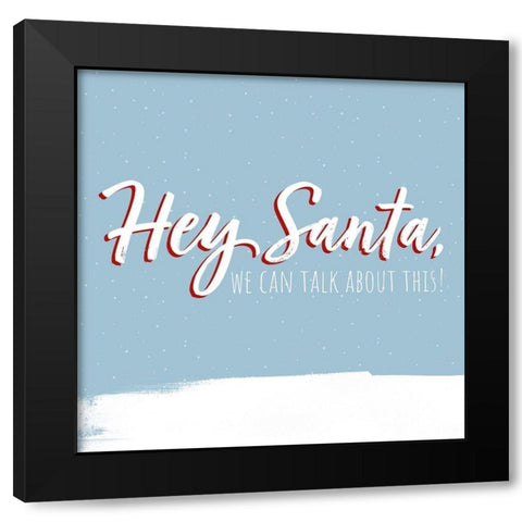 Dear Santa II Black Modern Wood Framed Art Print with Double Matting by Popp, Grace