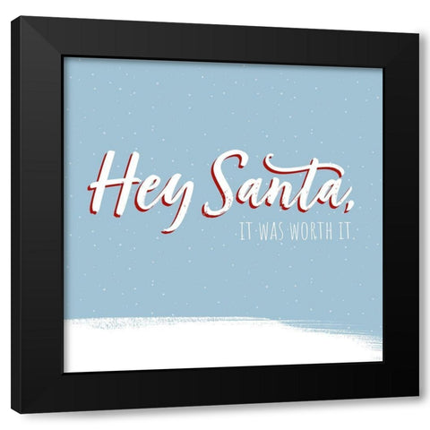 Dear Santa IV Black Modern Wood Framed Art Print by Popp, Grace