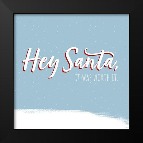 Dear Santa IV Black Modern Wood Framed Art Print by Popp, Grace