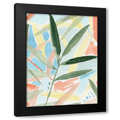 Tropical Impression I Black Modern Wood Framed Art Print by Warren, Annie