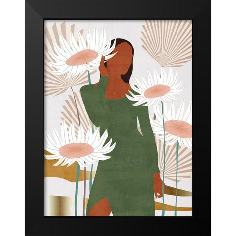 Sun Kissed Woman IV Black Modern Wood Framed Art Print by Wang, Melissa