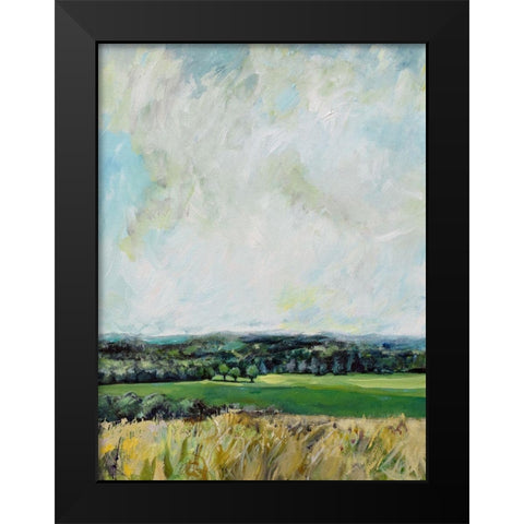 Mount Jeez Overlook I Black Modern Wood Framed Art Print by Evelia Designs