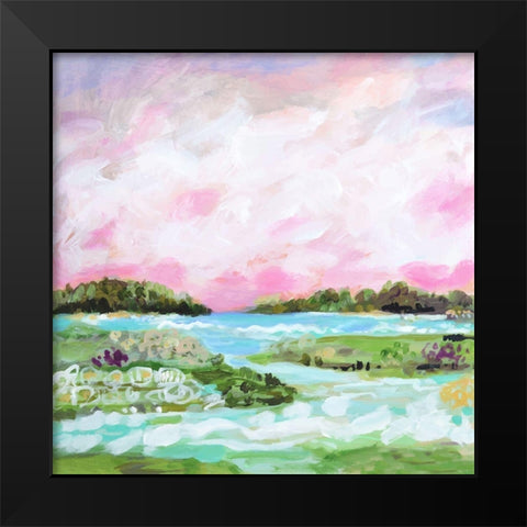 Surfscape VIII Black Modern Wood Framed Art Print by Fields, Karen
