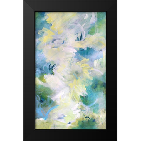 Springtime Rhythms I Black Modern Wood Framed Art Print by Riger, Sue