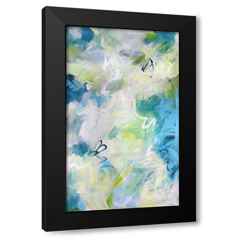 Springtime Rhythms II Black Modern Wood Framed Art Print with Double Matting by Riger, Sue