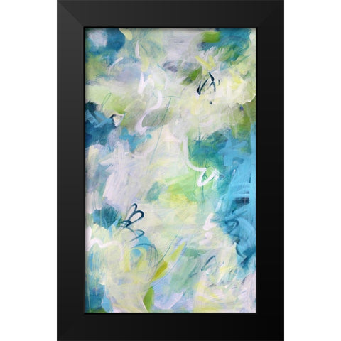 Springtime Rhythms II Black Modern Wood Framed Art Print by Riger, Sue