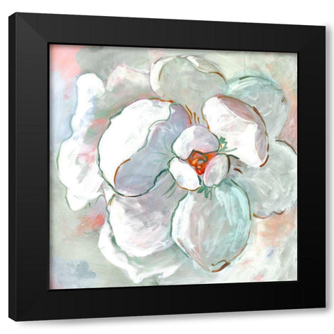 Contemporary Floral I Black Modern Wood Framed Art Print by Riger, Sue