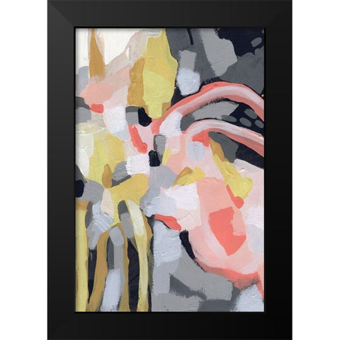 Fortune Current II Black Modern Wood Framed Art Print by Vess, June Erica