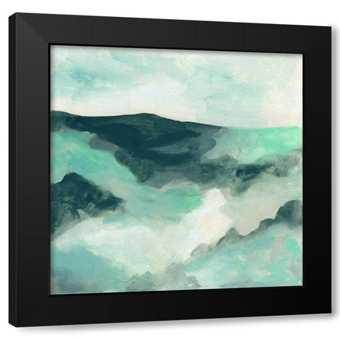 Cloud Valley I Black Modern Wood Framed Art Print by Vess, June Erica