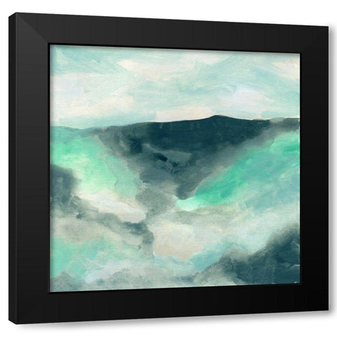 Cloud Valley II Black Modern Wood Framed Art Print by Vess, June Erica