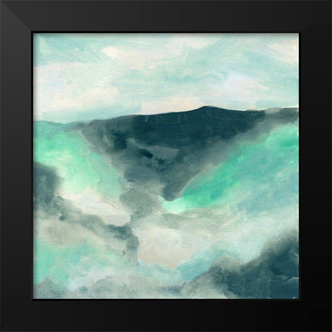 Cloud Valley II Black Modern Wood Framed Art Print by Vess, June Erica