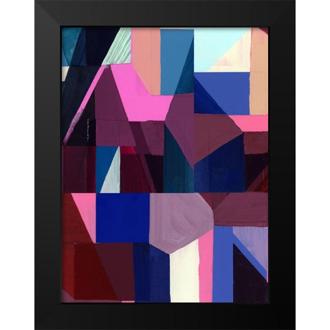 Royals III Black Modern Wood Framed Art Print by Cartissi