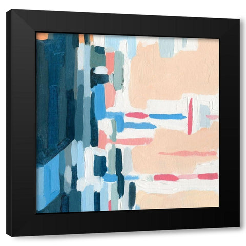 Summer Abstraction I Black Modern Wood Framed Art Print by Caroline, Emma