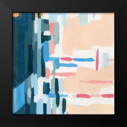 Summer Abstraction I Black Modern Wood Framed Art Print by Caroline, Emma