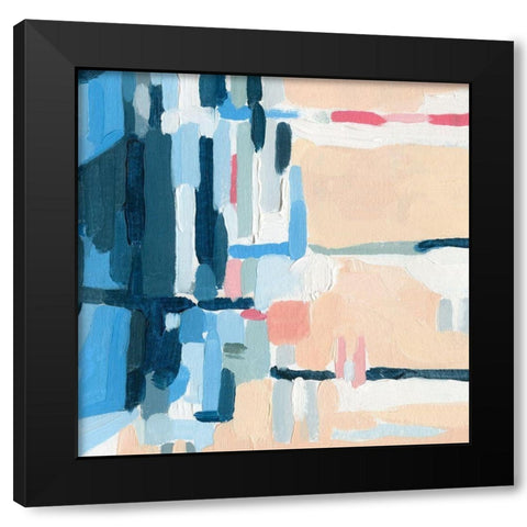 Summer Abstraction III Black Modern Wood Framed Art Print by Caroline, Emma