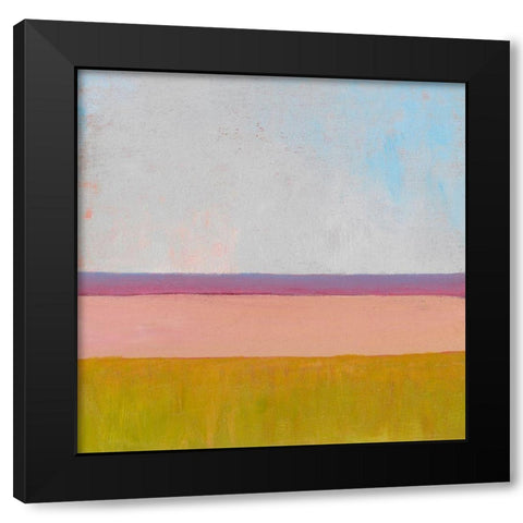 Beyond the Fields I Black Modern Wood Framed Art Print by Young, Carol