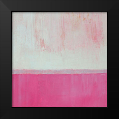 Raspberry Mint I Black Modern Wood Framed Art Print by Young, Carol