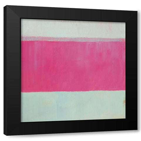 Raspberry Mint II Black Modern Wood Framed Art Print by Young, Carol