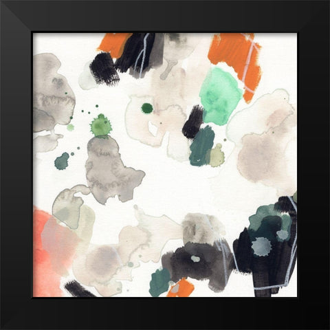 Terra Tone II Black Modern Wood Framed Art Print by Vess, June Erica