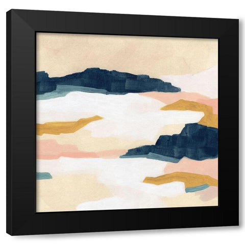 Dusk Plains I Black Modern Wood Framed Art Print by Vess, June Erica
