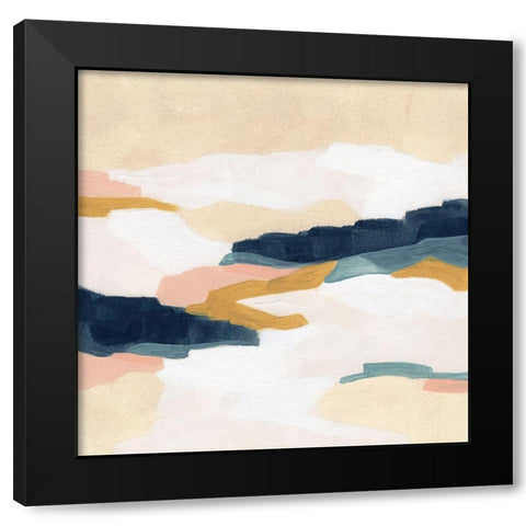 Dusk Plains II Black Modern Wood Framed Art Print with Double Matting by Vess, June Erica