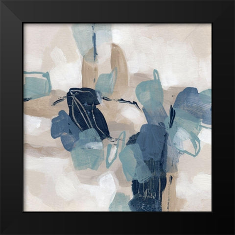 Blues Chorus II Black Modern Wood Framed Art Print by Vess, June Erica