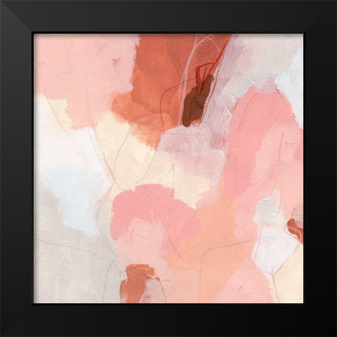 Terracotta Cloud I Black Modern Wood Framed Art Print by Vess, June Erica