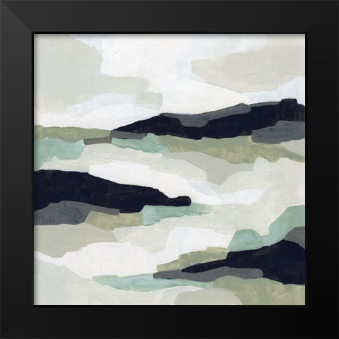 Mint Mesa I Black Modern Wood Framed Art Print by Vess, June Erica