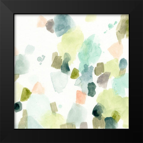 River Stone Palette II Black Modern Wood Framed Art Print by Vess, June Erica