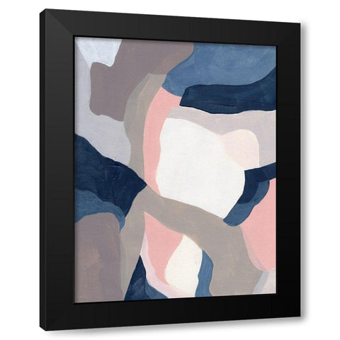 Intertwined Tones I Black Modern Wood Framed Art Print with Double Matting by Vess, June Erica