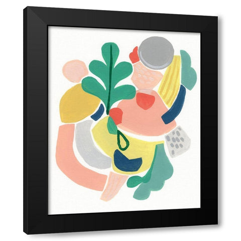 Scene Shift I Black Modern Wood Framed Art Print with Double Matting by Vess, June Erica