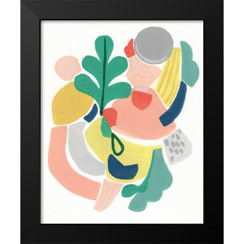 Scene Shift I Black Modern Wood Framed Art Print by Vess, June Erica