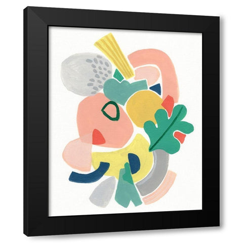 Scene Shift II Black Modern Wood Framed Art Print by Vess, June Erica