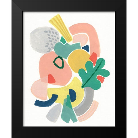 Scene Shift II Black Modern Wood Framed Art Print by Vess, June Erica