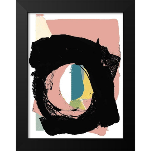 Zen Abstract IV Black Modern Wood Framed Art Print by Cartissi