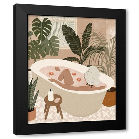 Home Spa II Black Modern Wood Framed Art Print by Barnes, Victoria