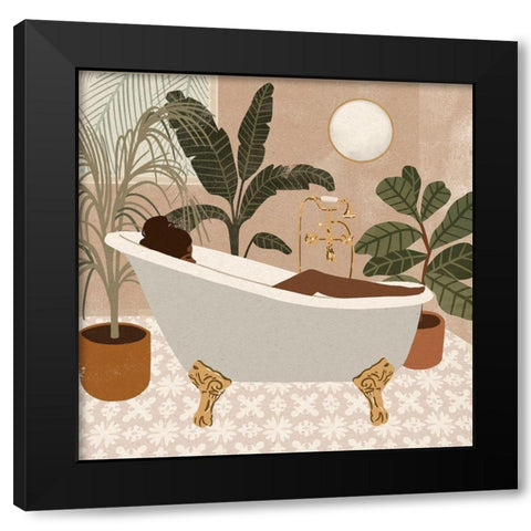 Home Spa III Black Modern Wood Framed Art Print with Double Matting by Barnes, Victoria
