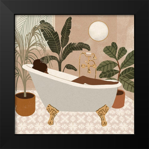 Home Spa III Black Modern Wood Framed Art Print by Barnes, Victoria