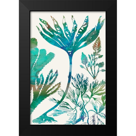 Aquatic Assemblage IV Black Modern Wood Framed Art Print by Chandler, Sharon