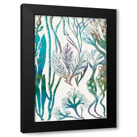 Aquatic Assemblage V Black Modern Wood Framed Art Print with Double Matting by Chandler, Sharon